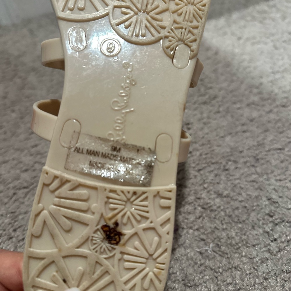 Lilly Pulitzer Harlow Jelly Sandals in Nude - Picture 5 of 10